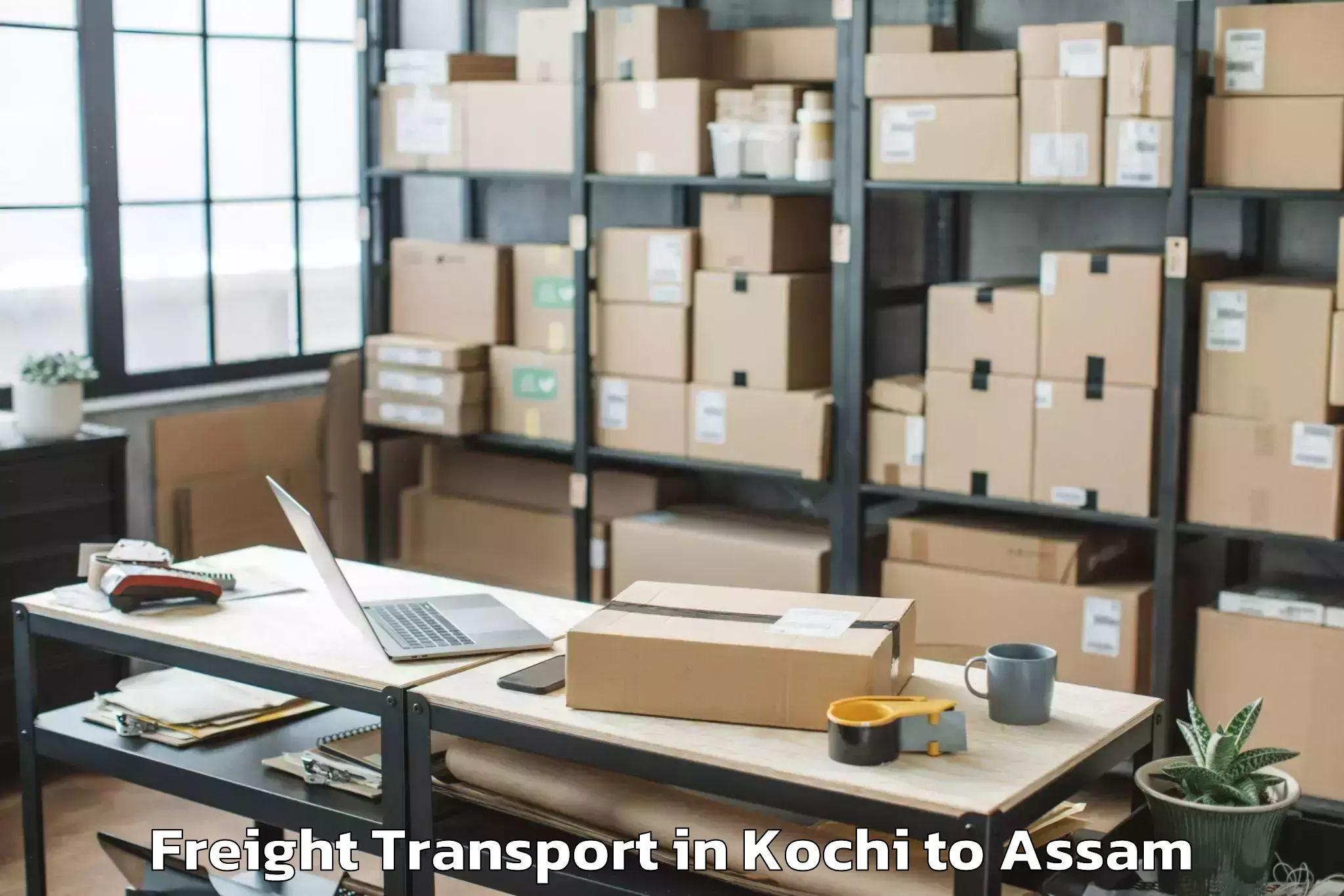 Reliable Kochi to Lumding Freight Transport